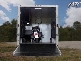 Custom Trailers, Car Hauler, Sport, Motorcycle, Aluminum, with Bathroom