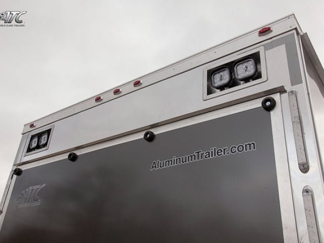 Custom Trailer, Car Hauler, Sport, Race, with Living Quarters, Charcoal Aluminum, Race