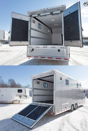 Custom Trailers, Commercial Custom Trailers, Custom Mobile Signage Trailer, with Storage