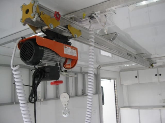 Custom Trailers, Commercial Custom Trailers, Custom Trailer Crane Hoist