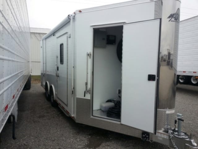 Custom Trailers, Commercial Custom Trailers, Custom Trailer Crane Hoist