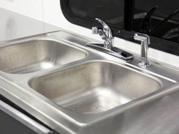 Double Bowl Sinks, Kitchen, Bath, Plumbing, Cutom Trailer, Options