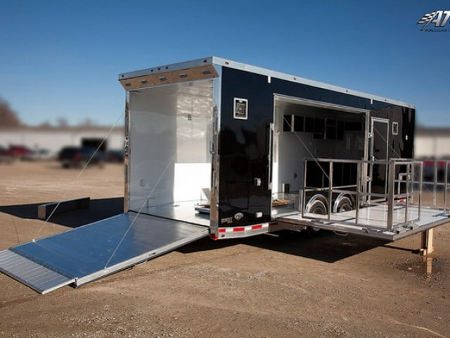 Custom Trailers, Mobile, Marketing, Fold Down, Stage