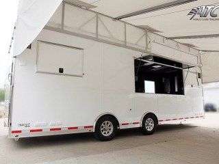 Custom Trailers, Mobile, Marketing, Product, Display, Arrow, Tent, Awning