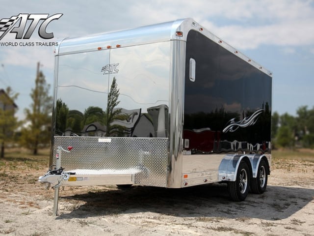 Custom Trailers, Car Hauler, Sport, Motorcycle, Red, Interior, ATC