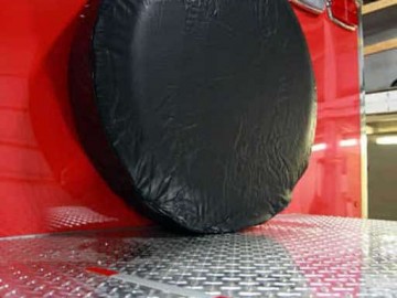 Spare Tire Cover, Axles, Tires, Custom Trailer Options