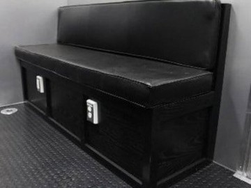 Oak Storage Bench Seat, Furniture, Custom Trailer, Otions